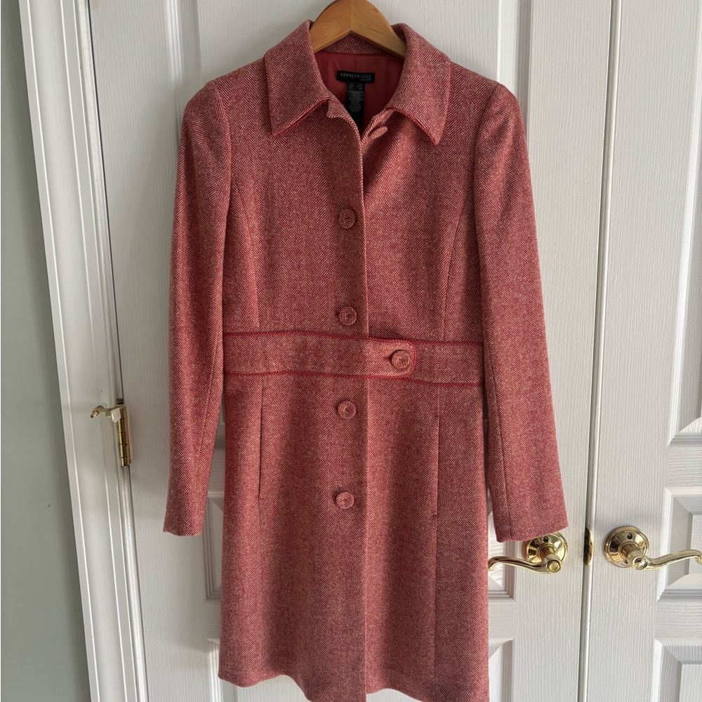 Kenneth Cole herringbone coat